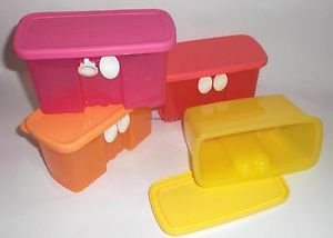 Product Cover Tupperware Fridge Smart Mini Plastic Container Set, 400ml, Set of 4, Multicolour