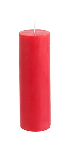 Product Cover Mega Candles Unscented Red Round Pillar Candle, Hand Poured Premium Wax Candles 2 Inch x 6 Inch, Home Décor, Wedding Receptions, Baby Showers, Birthdays, Celebrations, Party Favors & More