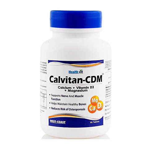 Product Cover Healthvit Calvitan-CDM Calcium + Vitamin D3 + Magnesium - 60 Tablets