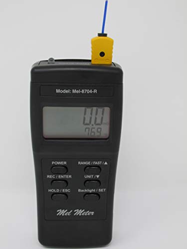Product Cover Mel-8704R Paranormal EMF Meter-Thermometer-Flashlight New + FREE CASE!