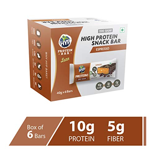 Product Cover Hyp Lean Sugarfree Protein Bar, Chocolate Espresso (Pack of 6)