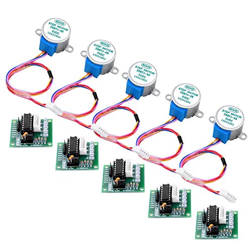 Product Cover Longruner 5X Geared Stepper Motor 28byj 48 Uln2003 5v Stepper Motor Uln2003 Driver Board with ArduinoIDE (no Wire)