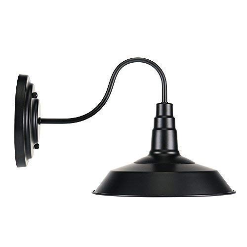 Product Cover Lightess Black Wall Sconces Lighting Gooseneck Industrial Barn Lights Vintage Farmhouse Wall Lamp, CY-8