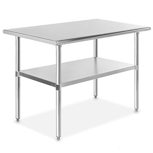Product Cover GRIDMANN NSF Stainless Steel Commercial Kitchen Prep & Work Table - 48 in. x 30 in.