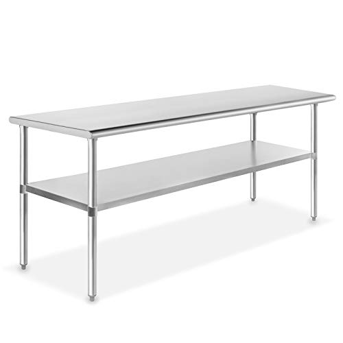 Product Cover GRIDMANN NSF Stainless Steel Commercial Kitchen Prep & Work Table - 72 in. x 30 in.