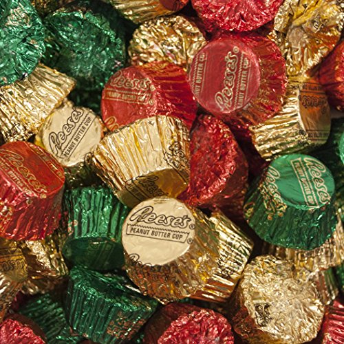 Product Cover Christmas Candy Holiday Reese's Peanut Butter Cups 1lb - Red, Green, Gold