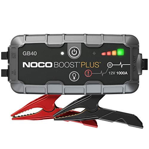 Product Cover NOCO Boost Plus GB40 1000 Amp 12-Volt UltraSafe 12-Volt UltraSafe Lithium Jump Starter For Up To 6-Liter Gasoline And 3-Liter Diesel Engines