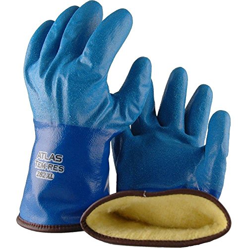 Product Cover Showa Best 282 Atlas TEMRES Insulated Gloves, Waterproof/Breathable TEMRES Technology, Oil Resistant Rough Textured Coating, Acrylic Insulation, Large (1 Pair)