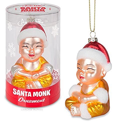 Product Cover Accoutrements Santa Monk Ornament Christmas Novelty Decoration