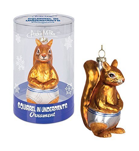 Product Cover Accoutrements Ornament Squirrel in Underpants Glass Standard