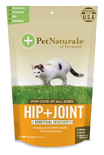 Product Cover Pet Naturals of Vermont - Hip + Joint for Cats, Daily Hip & Joint Support Supplement, 30 Chews