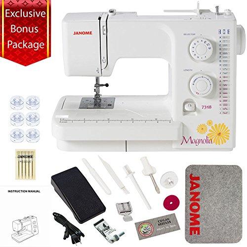 Product Cover Janome Magnolia 7318 Sewing Machine with Exclusive Bundle