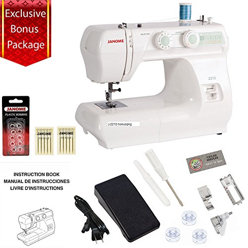 Product Cover Janome 2212 Sewing Machine Includes Exclusive Bonus Bundle
