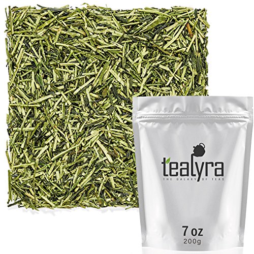Product Cover Tealyra - Premium Kukicha Twig Kabuse - Japanese Green tea - Organically Grown - Loose Leaf Tea - Mild Slightly Nutty Flavour - High Level of Antioxidants - Caffeine Level Low - 200g