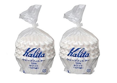 Product Cover 2 X Kalita:Wave Series Wave Filter 185[2-4 Persons] White.100 Pieces 22212 (Japan Parallel Import)