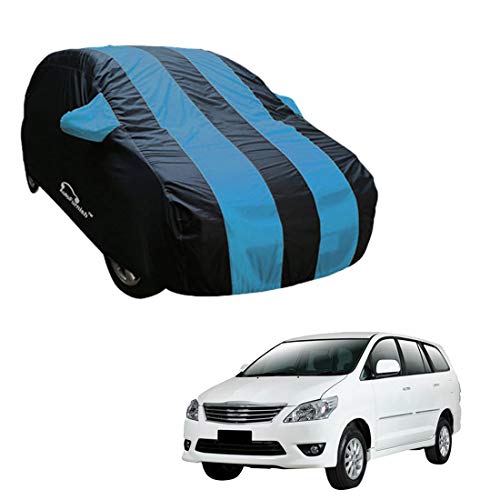 Product Cover Autofurnish Aqua Stripe Car Body Cover Compatible with Toyota InNova - Arc Blue