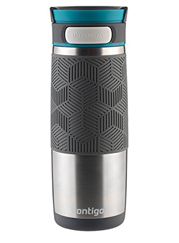 Product Cover Contigo AUTOSEAL Transit Stainless Steel Travel Mug, 16 oz, Stainless Steel with Blue