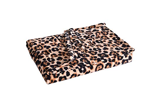 Product Cover MarCielo Fleece Throw Blanket, 50 x 60 Inch Lap Fleece Blankets (Leopard)
