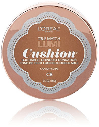 Product Cover L'Oréal Paris True Match Lumi Cushion Foundation, C8 Cocoa, 0.51 oz.