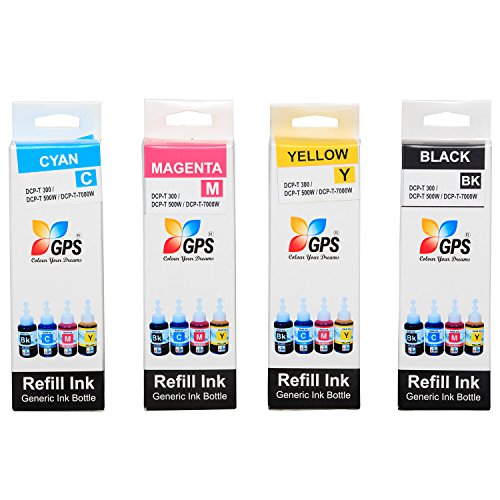 Product Cover GPS Refill Printer Ink Set for Brother DCP- T300/T500W/T700W (Set of 4)