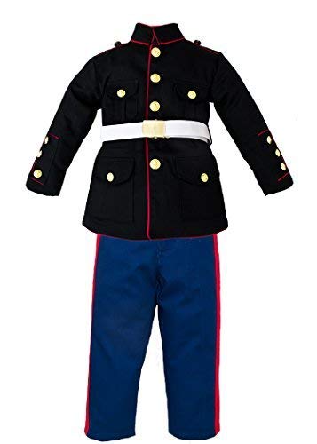 Product Cover Trooper Clothing Boy's 3 Pc Marine Corp Dress Multi-color Uniform Set Small (6-8)