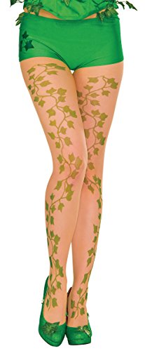 Product Cover Rubie's 38021 Women's DC Comics Poison Ivy Tights, Standard/One Size, Green