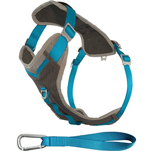 Product Cover Kurgo Dog Harness for Large, Medium & Small Dogs | Reflective Harness for Running, Walking & Hiking | Everyday Adventure Pet Journey Air Style | Black | Blue | Red
