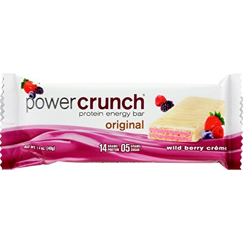 Product Cover Power Crunch Bar - Wild Berry Cream - Case of 12 - 1.4 oz - Protein Energy Bar - 14 Grams Protein - 5 Grams Sugar