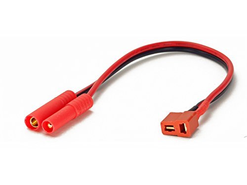 Product Cover Charger Cable Adapter: Deans T-Plug Female to HXT4mm Redcat 4.0mm Bullet Banana Hobbyking Turnigy Male (Wires Cables Leads Plugs LiPo Battery) by GT Power