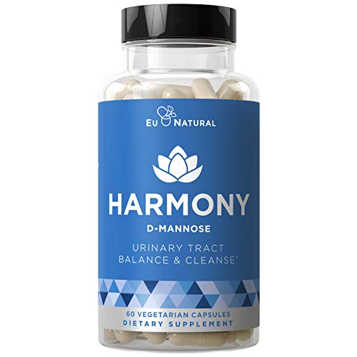 Product Cover Harmony D-Mannose - Urinary Tract UT Cleanse & Bladder Health - Fast-Acting Detoxifying Strength, Flush Impurities, Clear System - Hibiscus Pills - 60 Vegetarian Soft Capsules