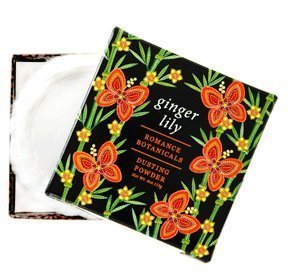 Product Cover Greenwich Bay Ginger Lily Dusting Powder with Puff, Romance Botanicals 4 oz