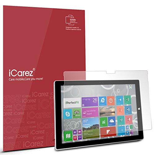 Product Cover iCarez [ Anti Glare Matte Screen Protector for Microsoft Surface Pro 6 / Surface Pro 2017 (5th Gen) / Surface Pro 4 12.3-Inch Easy Installation [2-Pack]