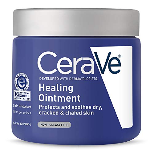 Product Cover CeraVe Healing Ointment | 12 Ounce | Cracked Skin Repair Skin Protectant with Petrolatum Ceramides | Packaging May Vary