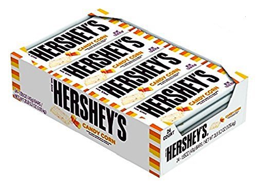 Product Cover Hershey's Halloween Candy Corn Flavored Bars 24 Count Box, 1.55-Ounce Bars (Pack of 1)