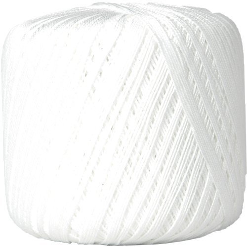 Product Cover Threadart 100% Pure Cotton Crochet Thread - Size 10 - Color 1 - WHITE -2 sizes 27 colors available