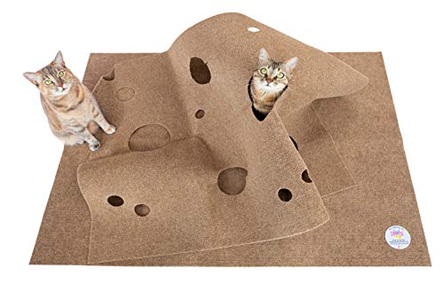 Product Cover SnugglyCat The Ripple Rug - Made in USA - Cat Activity Play Mat - Thermally Insulated Base - Fun Interactive Play - Training - Scratching - Bed Mat