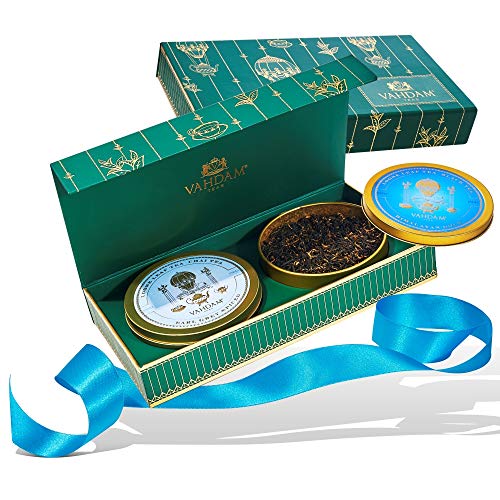 Product Cover VAHDAM, Assorted Tea Gift Set - 2 Teas in a Gift Box | OPRAH's FAVORITE TEA 2019 - 100% Natural Ingredients | Birthday Gifts Set for Men | Tea Sets for Tea Lovers | Tea Sampler Gift Set
