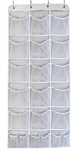 Product Cover Misslo Mesh Waterproof Hanging Over the Door Organizer For Accessories Storage (15 Extra Large and 6 Middle Pockets)