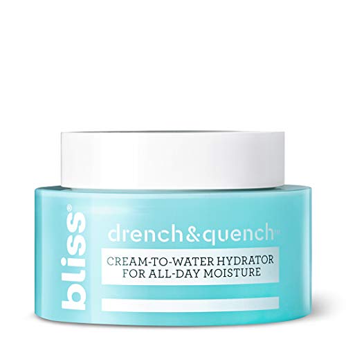 Product Cover Bliss Drench and Quench Cream-To-Water Daily Moisturizer and Hydrating Skin Cream for Balancing and Brightening, Vegan Formula, 1.7 Ounce