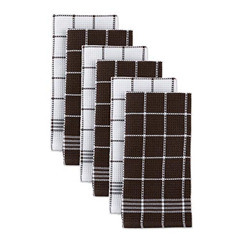 Product Cover Cotton Waffle Checkered Terry Dish Towels, 18x25