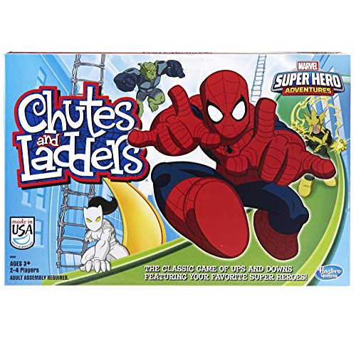 Product Cover Hasbro Gaming Marvel Spider-Man Web Warriors Chutes & Ladders Game