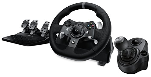 Product Cover Logitech G920 Driving Force Racing Wheel + Logitech G Driving Force Shifter Bundle