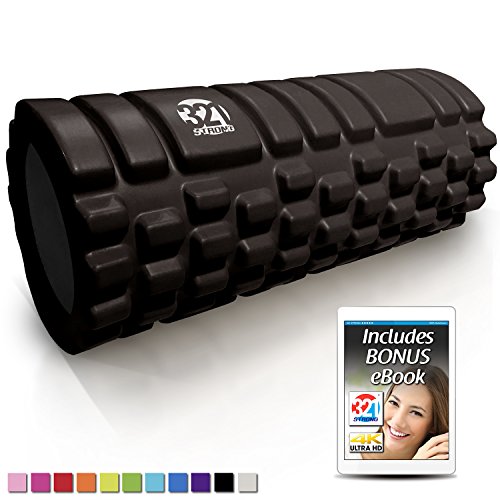 Product Cover 321 STRONG Foam Massage Roller - Deep Tissue Massager For Your Muscles & Back, Black