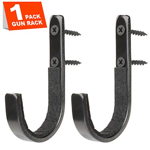 Product Cover GOHIKING Gun Rack Shotgun Hooks Rifle Hangers Archery Bow Felt Lined Wall Mount Storage