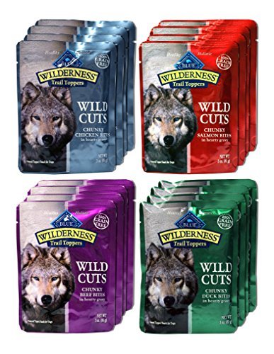 Product Cover Blue Buffalo Wilderness Trail Toppers Wild Cuts Dog Gravy Snacks Variety Pack