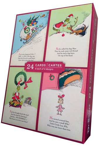 Product Cover Grinch Assortment - Image Arts Box of 24 Christmas Cards