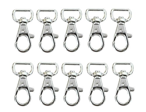 Product Cover ljdeals Metal Swivel Clasps Lanyard Snap Hook Lobster Claw Clasp Jewelry Findings, Pack of 50