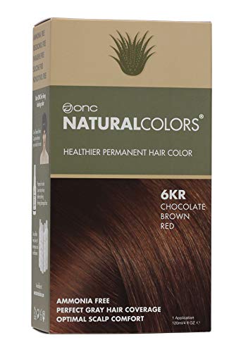 Product Cover ONC NATURALCOLORS 6KR Chocolate Brown Red Healthier Permanent Hair Color Dye 4 fl. oz. (120 mL) with Certified Organic Ingredients, Ammonia-free, Resorcinol-free, Paraben-free, Low pH, Salon Quality,