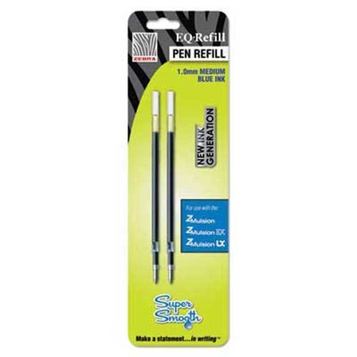 Product Cover Zebra Refill for Z-Mulsion EX Ballpoint Pen, Medium, Blue