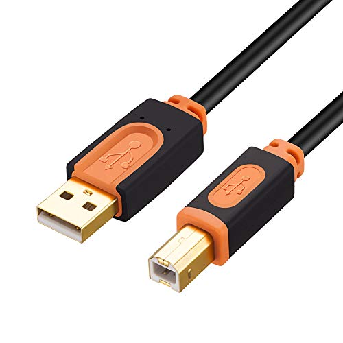 Product Cover SNANSHI Printer Cable 30 Feet, USB Printer Cable USB 2.0 Type A Male to Type B Male Printer Scanner Cable for HP, Canon, Lexmark, Epson, Dell, Xerox, Samsung etc